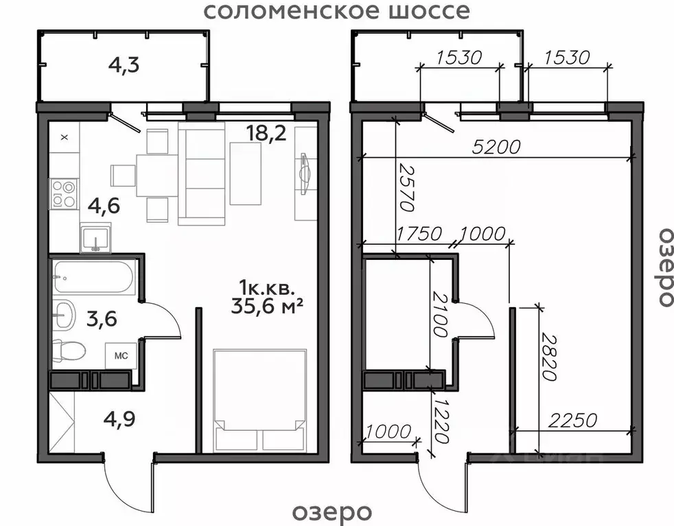 2-к кв. Карелия, Петрозаводск Район Северная промзона, Вороний Наволок ... - Фото 0