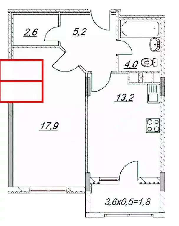 1-к кв. Краснодарский край, Анапа Таманская ул., 121к4 (46.5 м) - Фото 2
