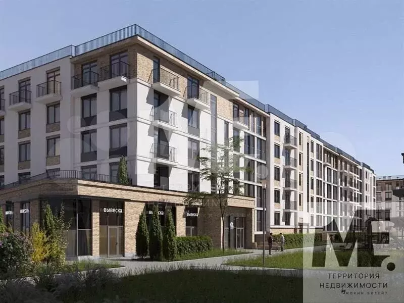 1-к. квартира, 44,3 м, 4/5 эт. - Фото 1