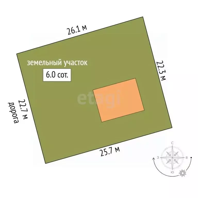 Дом в Марий Эл, Йошкар-Ола Мичуринец СНТ, 3/29 (60 м) - Фото 1