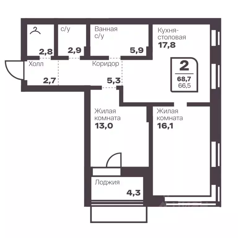 2-к кв. Челябинская область, Магнитогорск Голос Притяжение жилой ... - Фото 1