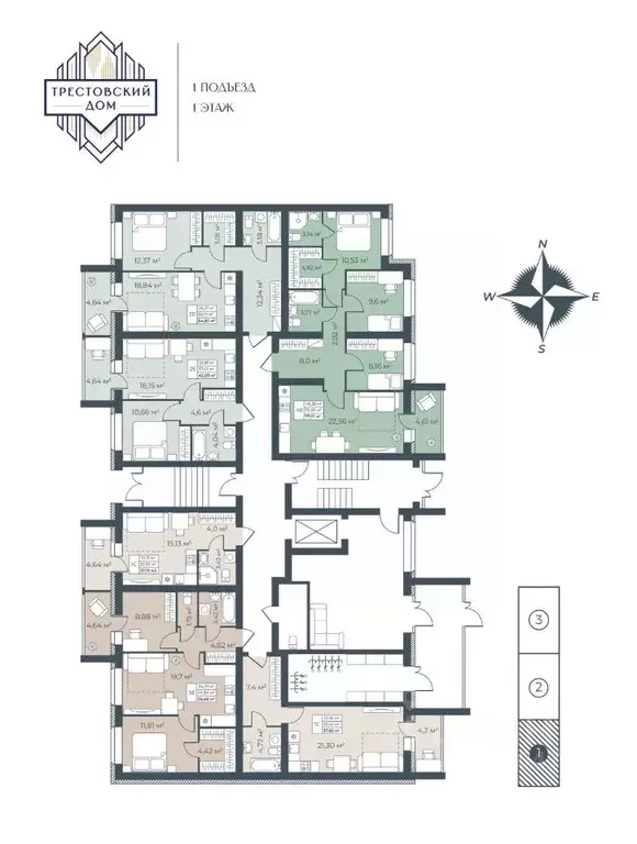 2-к кв. Тульская область, Узловая  (42.09 м) - Фото 2