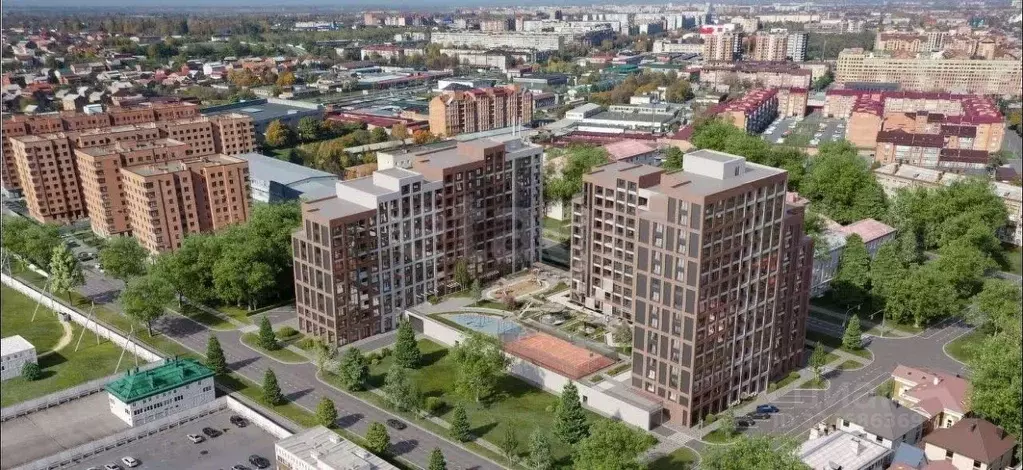 1-к кв. Северная Осетия, Владикавказ ул. Коблова, 1 (45.81 м) - Фото 1