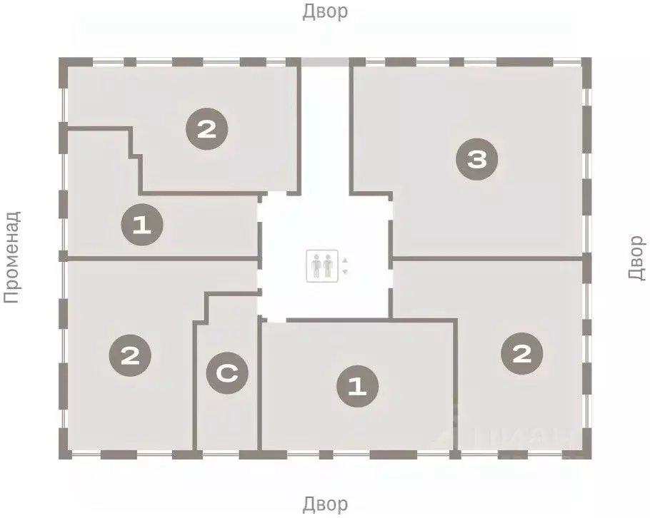 1-к кв. Свердловская область, Екатеринбург пер. Ритслянда, 11 (64.65 ... - Фото 1