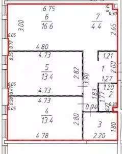 3-к кв. Москва Новоостаповская ул., 16к1 (60.0 м) - Фото 2