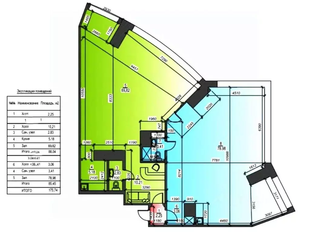 Свободной планировки кв. Татарстан, Казань просп. Альберта Камалеева, ... - Фото 2