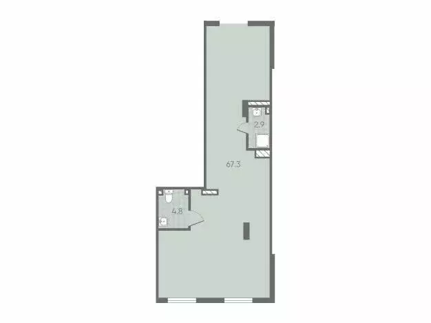 Офис (75.8 м) - Фото 1