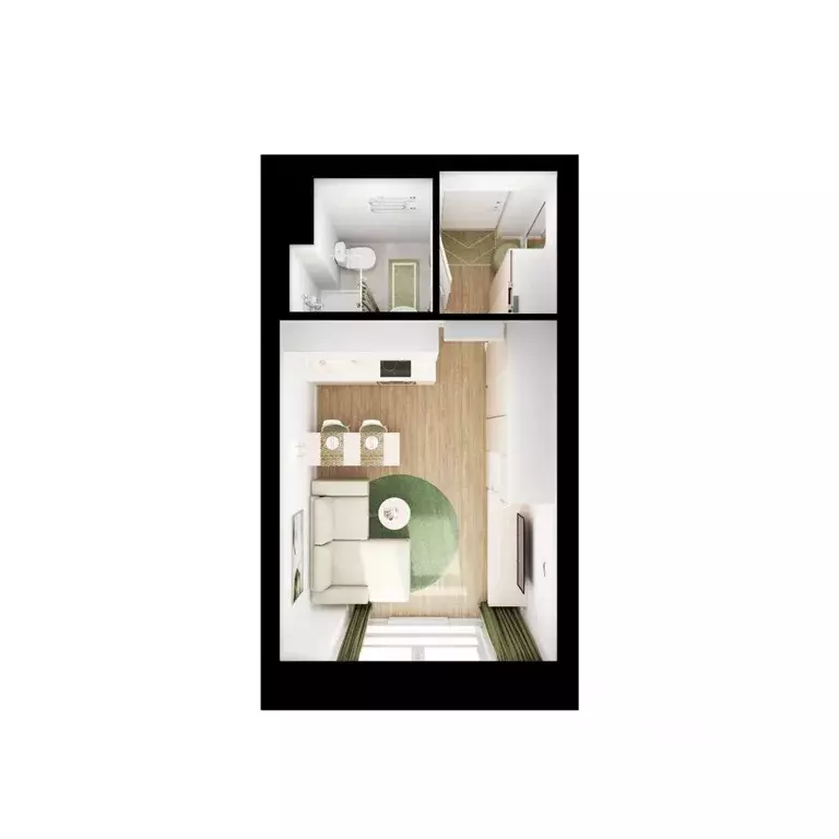 Студия Приморский край, Владивосток ул. Борисенко, 48к4 (20.0 м) - Фото 2