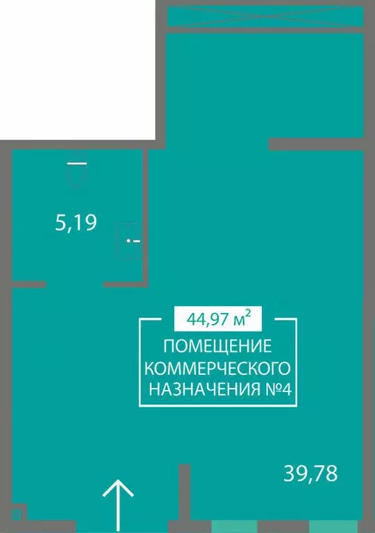 Помещение свободного назначения (44.97 м) - Фото 2