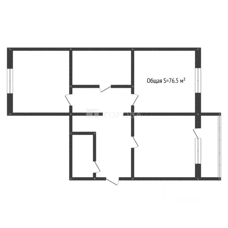 2-к кв. Алтайский край, Барнаул ул. Анатолия, 91 (76.5 м) - Фото 2
