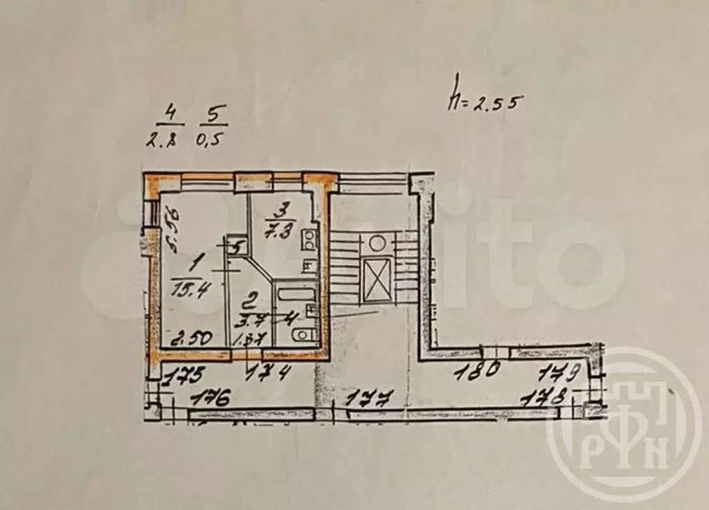 1-к. квартира, 30 м, 5/9 эт. - Фото 0