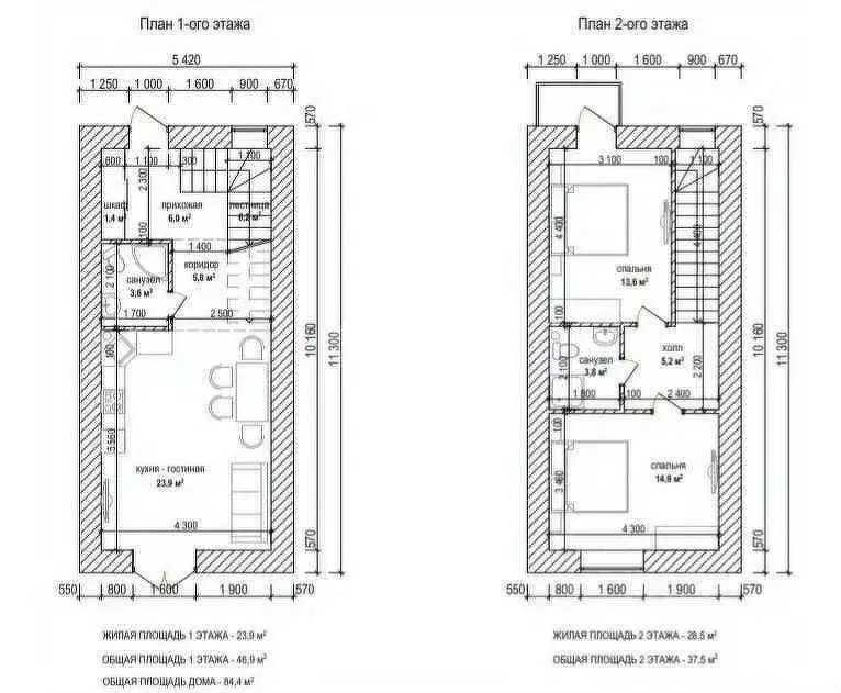 Таунхаус в Тульская область, Тула ул. Карла Либкнехта, 35 (88 м) - Фото 1