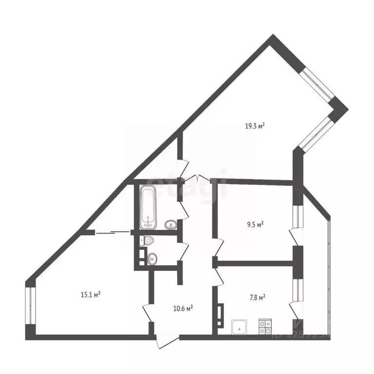 3-к кв. Крым, Симферопольский район, с. Мирное ул. Крымской Весны ... - Фото 2