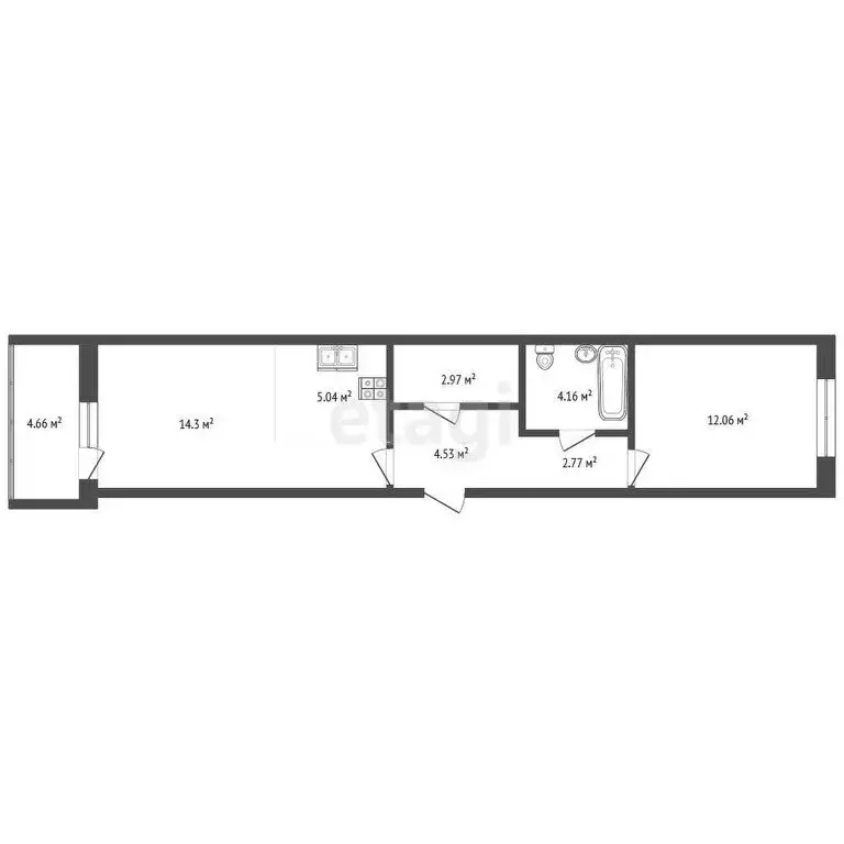 2-комнатная квартира: Петрозаводск, улица Тапиола, 3 (50.49 м) - Фото 1