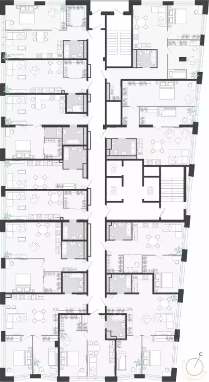 Студия Приморский край, Владивосток ул. Нейбута (34.93 м) - Фото 1