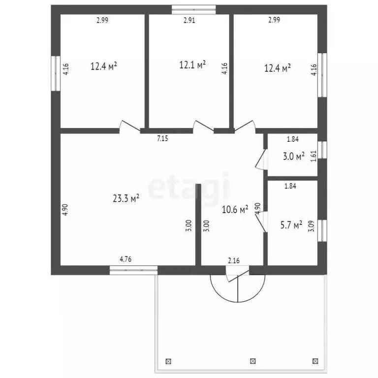 Дом в Севастополь Клеры-3 СНТ, 70 (118 м) - Фото 1