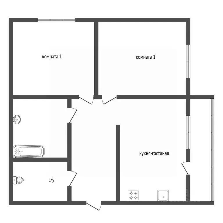 2-к кв. Башкортостан, Уфа ул. Правды, 18/4 (55.8 м) - Фото 2
