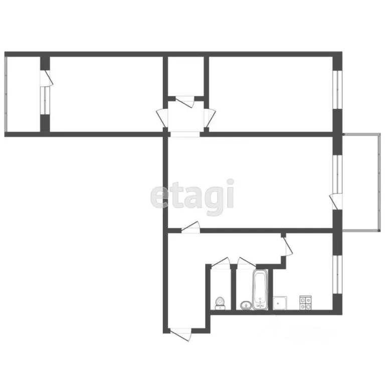 3-к кв. Мордовия, Саранск ул. Воинова, 24 (64.0 м) - Фото 1