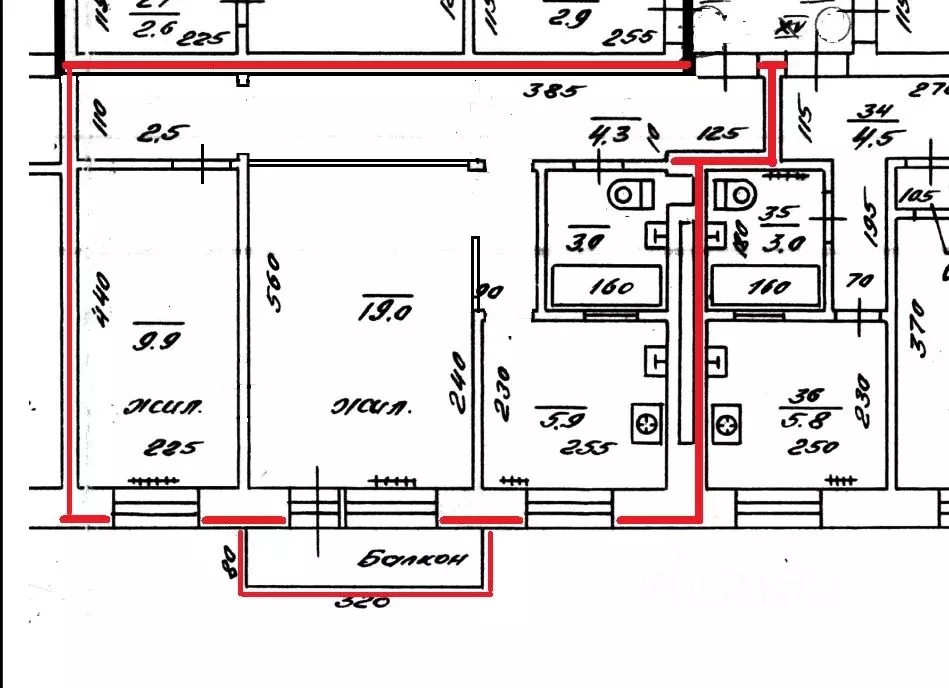 2-к кв. Калининградская область, Калининград ул. Черняховского, 70 ... - Фото 1
