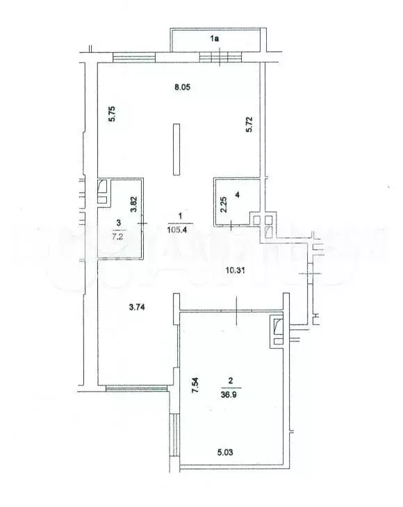 4-к. квартира, 155,6 м, 3/10 эт. - Фото 0