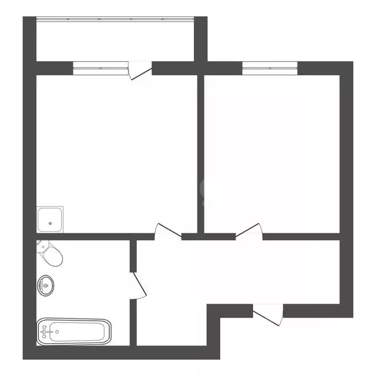1-к кв. Амурская область, Благовещенск ул. Василенко, 3 (32.7 м) - Фото 1