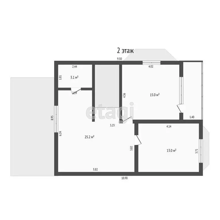 Дом в посёлок Лебедёвка, Вокзальная улица (138 м) - Фото 1