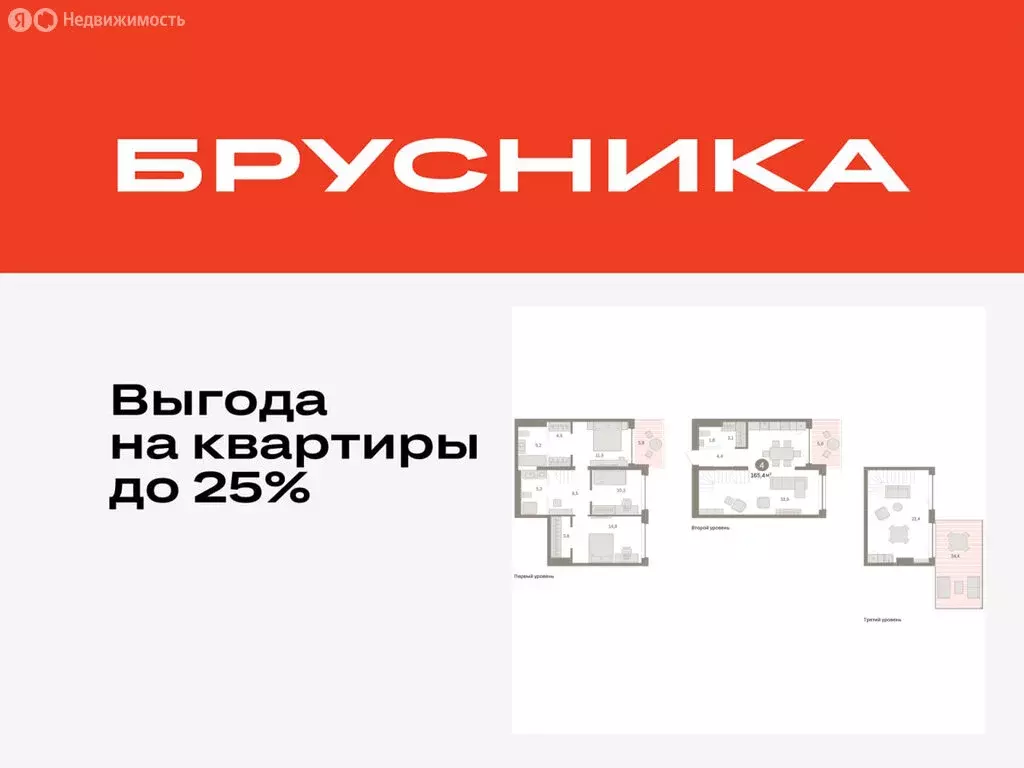 4-комнатная квартира: Тюмень, ЖК Дом у Озера (165.41 м) - Фото 0