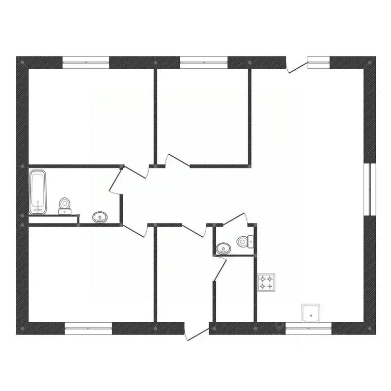 Дом в Башкортостан, Иглинский район, с. Акбердино ул. Валентины ... - Фото 2