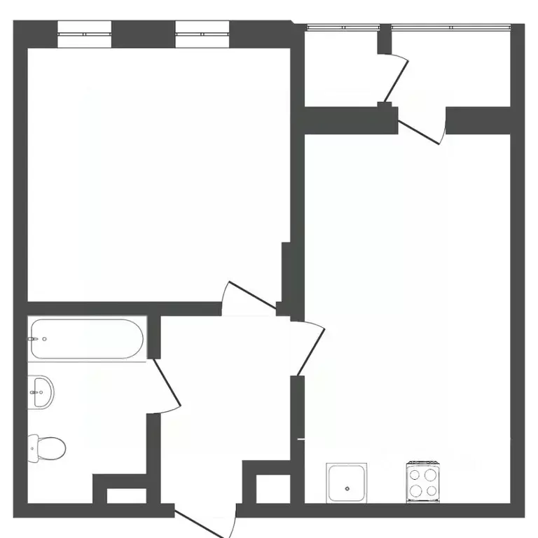 1-к кв. Тюменская область, Тюмень ул. Муравленко, 11 (39.8 м) - Фото 1