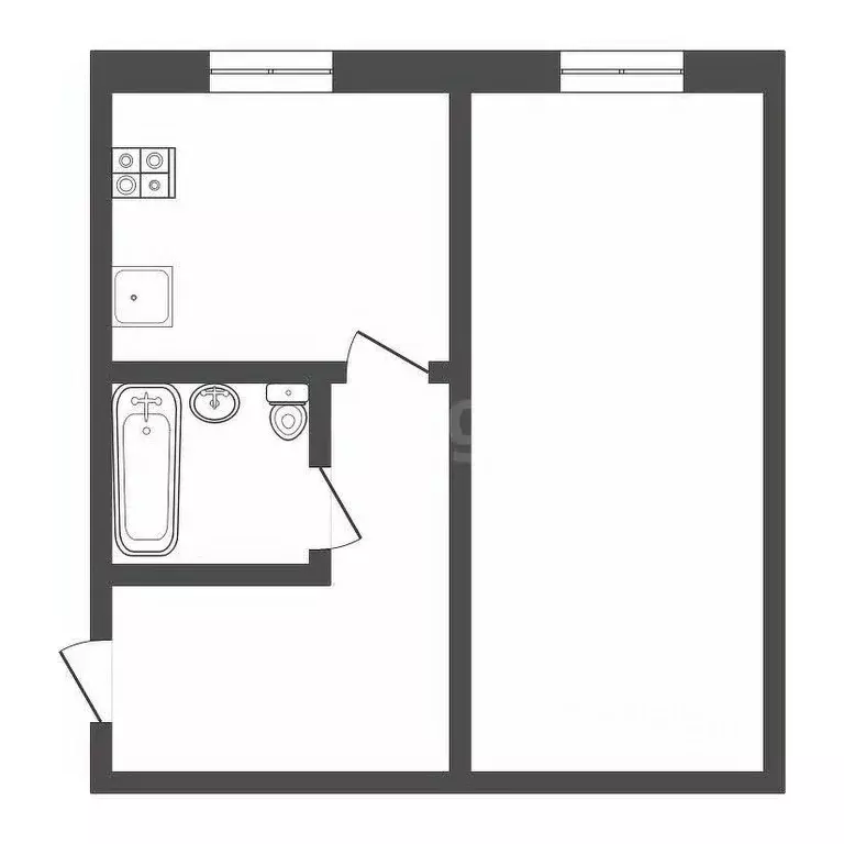 1-к кв. Тульская область, Тула пос. Косая Гора, ул. Гагарина, 5А (32.3 ... - Фото 2