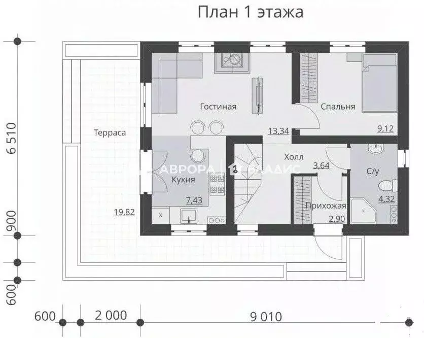 Дом в Челябинская область, Агаповский муниципальный округ, пос. ... - Фото 2