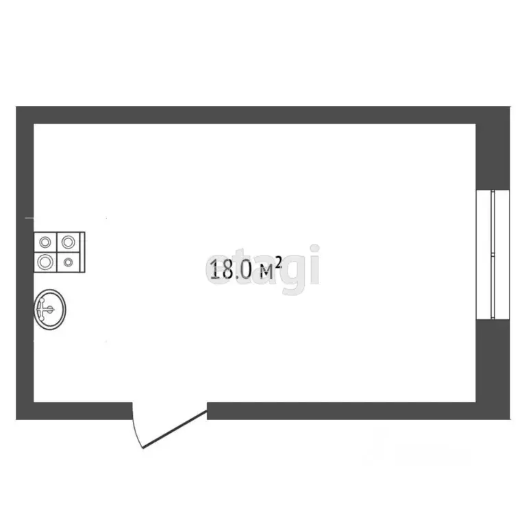 Комната Тюменская область, Тюмень Мельзаводская ул., 19а (44.0 м) - Фото 2