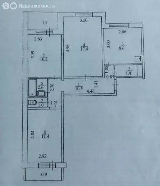 3-комнатная квартира: Тольятти, улица Свердлова, 16 (63.1 м) - Фото 1