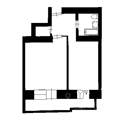 1-к кв. Новосибирская область, Новосибирск Народная ул., 8/1 (41.0 м) - Фото 2
