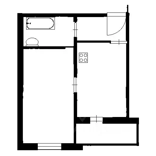 1-к кв. Челябинская область, Челябинск Набережная ул., 5А (36.0 м) - Фото 2