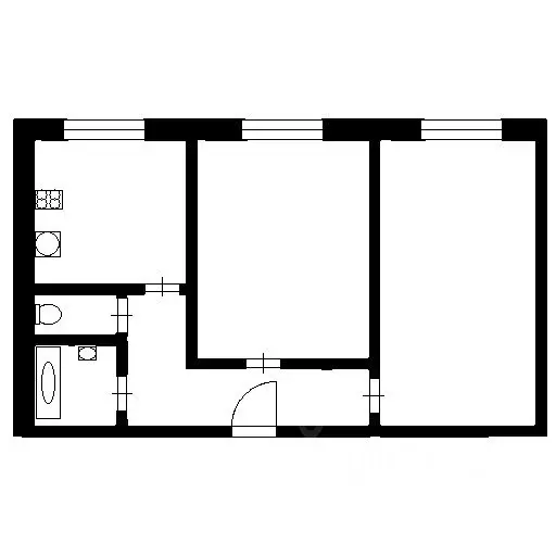 2-к кв. Челябинская область, Челябинск ул. Свободы, 141 (44.6 м) - Фото 2