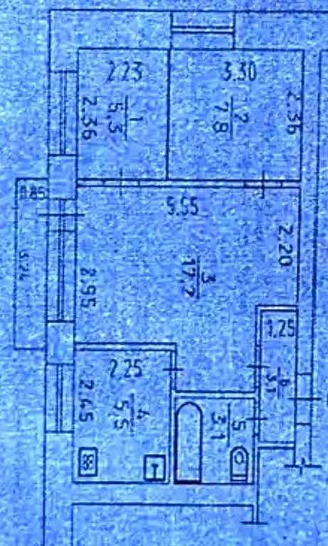3-к кв. Удмуртия, Можга Можгинский район, ул. Азина, 18 (42.0 м) - Фото 1