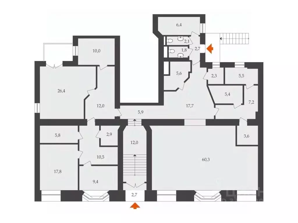 Офис в Москва Садовая-Кудринская ул., 19С1 (236 м) - Фото 2