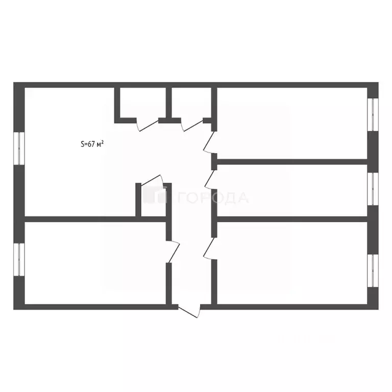 3-к кв. Алтайский край, Барнаул ул. Советской Армии, 133Б (67.0 м) - Фото 2