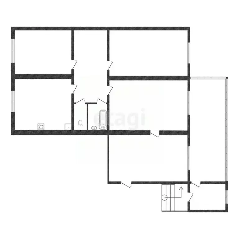3-к кв. Белгородская область, Белгород Октябрьская ул., 76 (96.3 м) - Фото 1