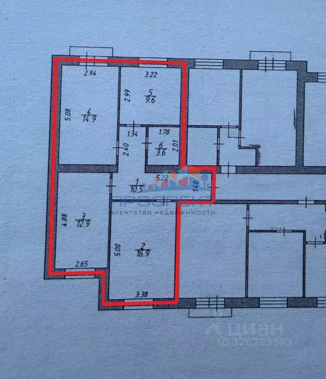 3-к кв. Московская область, Ступино городской округ, с. Верзилово, ... - Фото 2