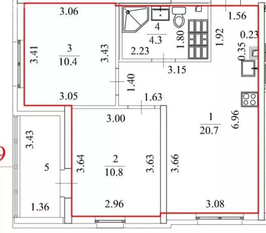 2-комнатная квартира: Екатеринбург, улица Новостроя, 5 (46.2 м) - Фото 1