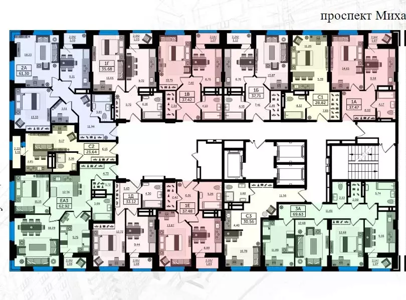 Студия Ростовская область, Ростов-на-Дону  (28.82 м) - Фото 1