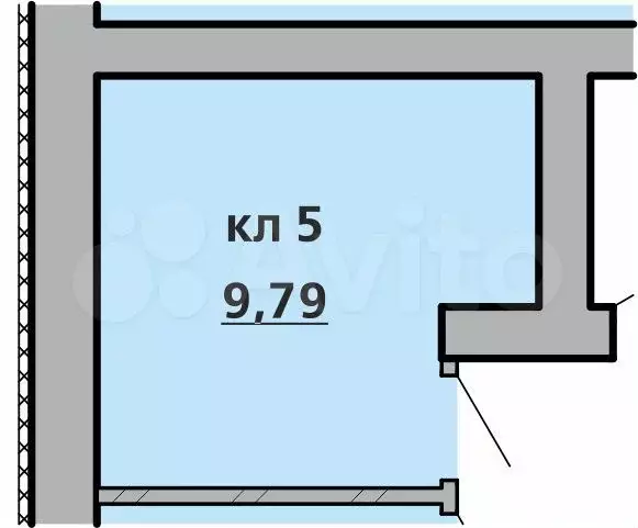 Кладовка, 9.79 м - Фото 0