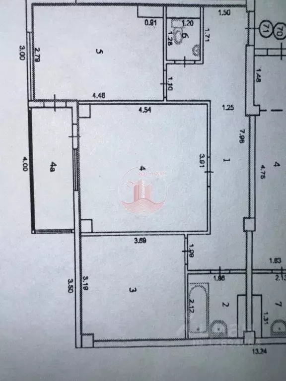 2-к кв. Крым, Симферополь ул. Батурина, 13Б (68.0 м) - Фото 1