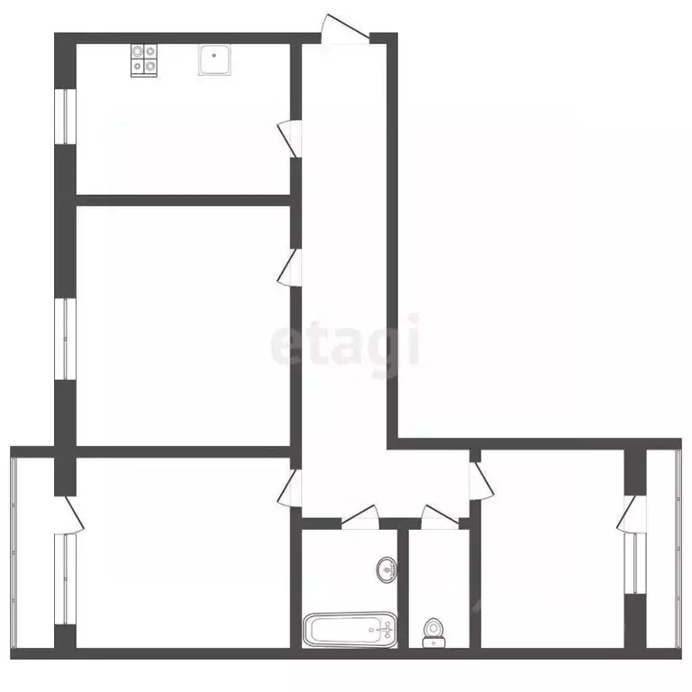 3-к кв. Мордовия, Саранск просп. 60 лет Октября, 6/4 (95.0 м) - Фото 1