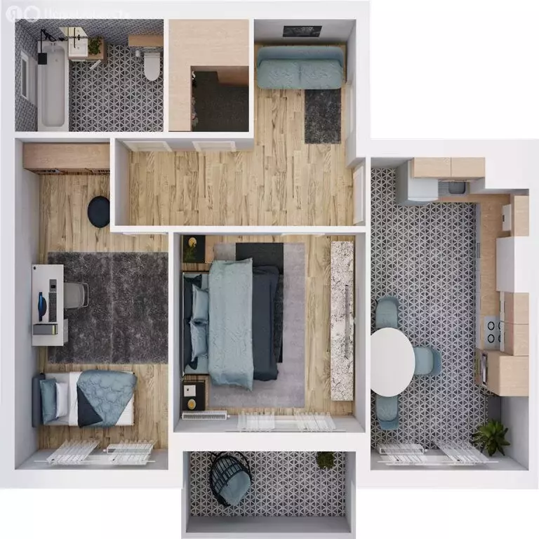 2-комнатная квартира: Балтийск, Московская улица, 16Ак1 (63.3 м) - Фото 1