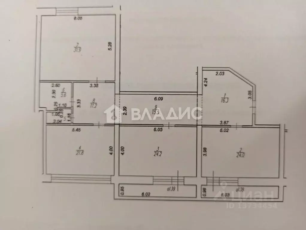 3-к кв. Рязанская область, Рязань Новослободская ул., 9 (152.6 м) - Фото 1