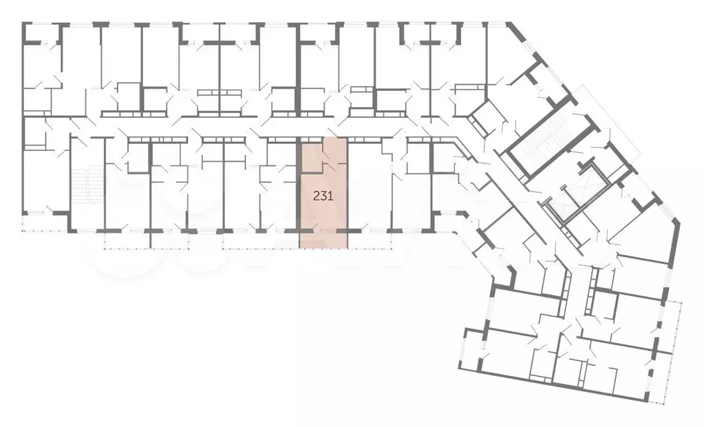 Квартира-студия, 26,8 м, 6/12 эт. - Фото 1