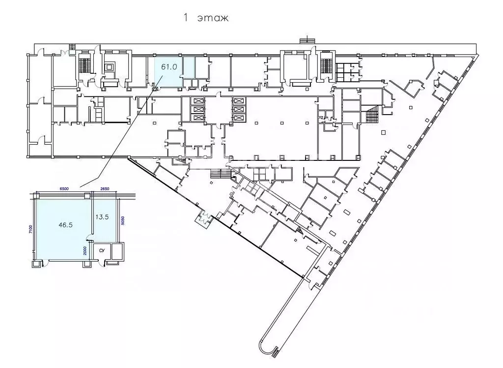 Офис в Москва Новодмитровская ул., 2Б (60 м) - Фото 1
